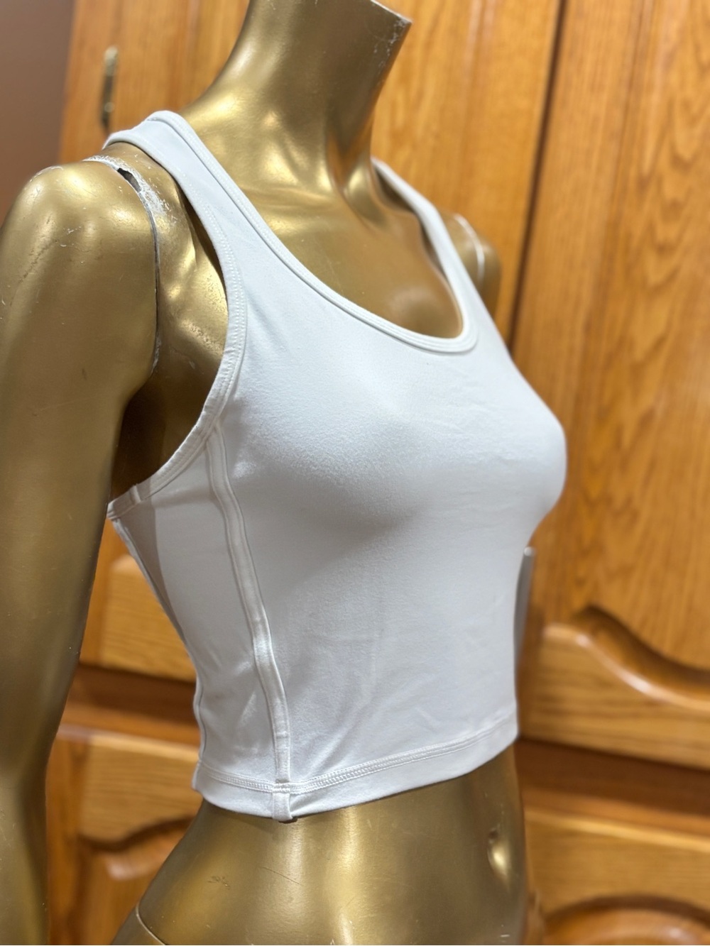 TNA White Scoop Neck Crop Tank - Picture 2 of 7